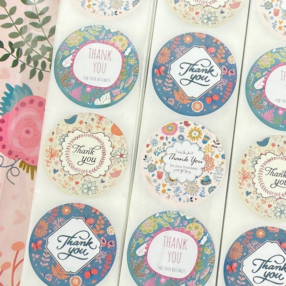 Shipping Kit. 50 Poly Mailers 50qty 1.5” round thank you stickers. - Picture 4 of 8